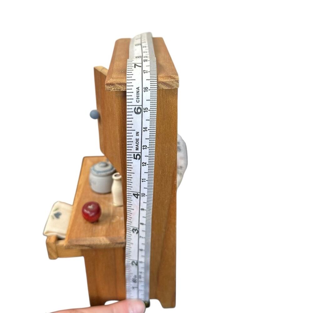 Vintage Dollhouse Miniature Furniture Lot Kitchen Hutch And Baby Changing Table - Picture 11 of 15